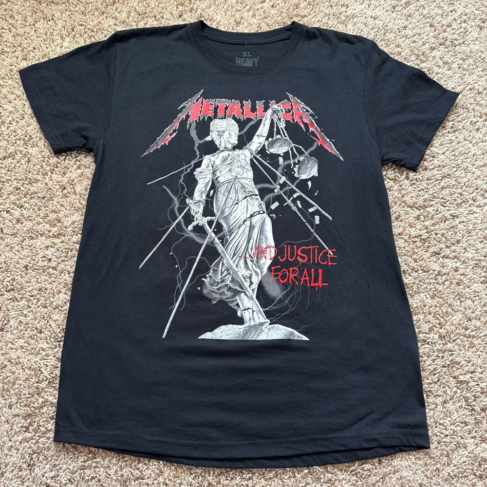Modern reprinted‎ Vintage Metallica "...And Justice For All" Tee - XL (fits S)